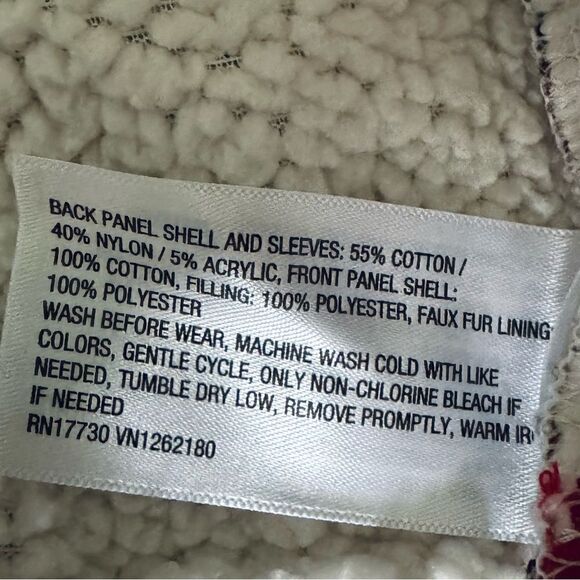 Cat & Jack Red & Black Flannel Shepra Jacket Size 18 Months - Picture 10 of 10